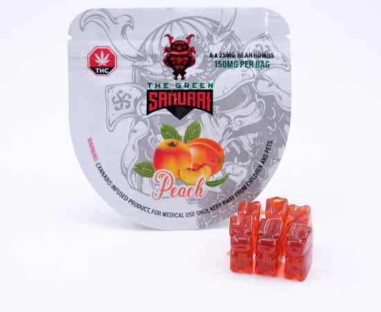 Picture of Green Samurai – Peach Bear Bombs (150mg THC) 