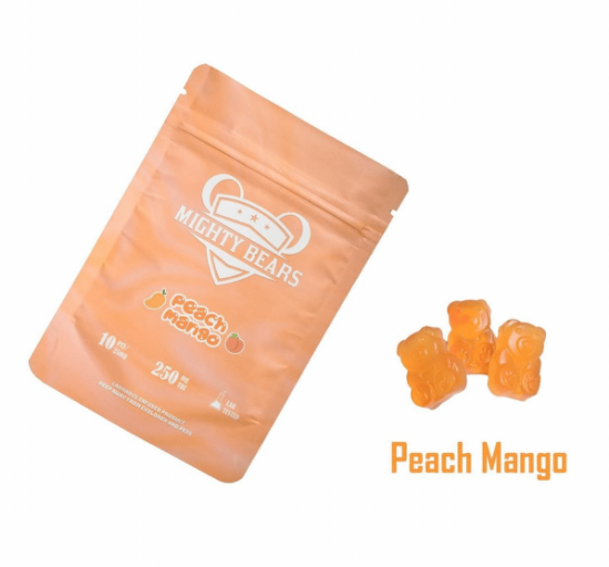 Picture of Mighty Bears – Peach Mango (250mg THC) 