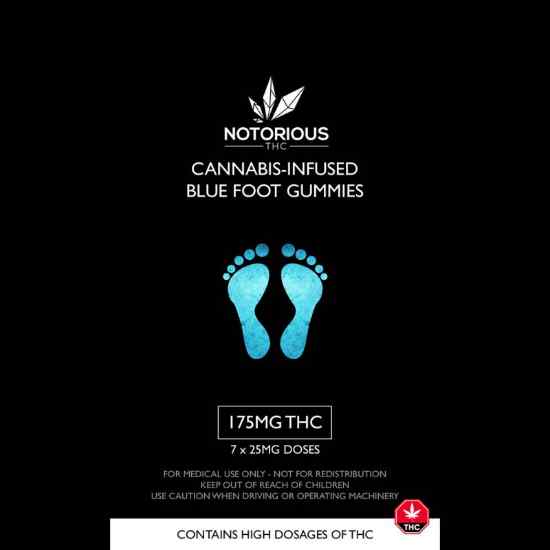 Picture of Notorious THC – Blue Foot (175MG THC)