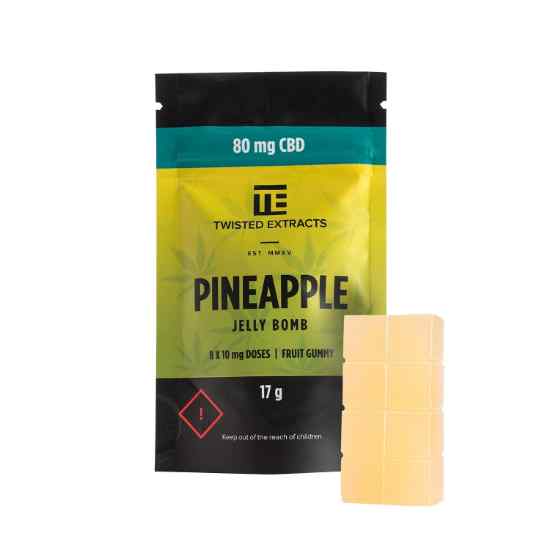 Picture of Twisted Extracts – CBD Pineapple Jelly Bombs (80mg CBD)